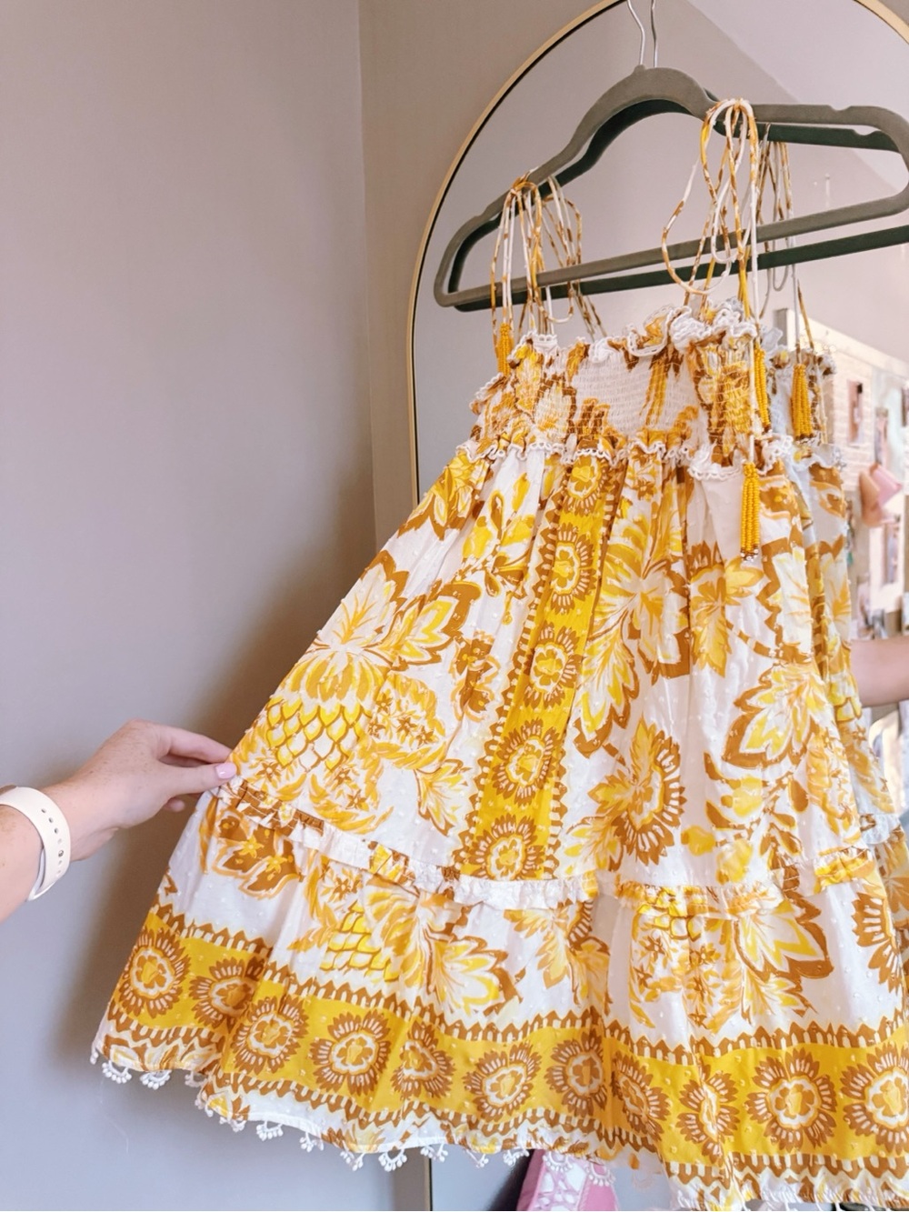 Farm Rio off white floral Aura mini dress - Picture 7 of 7